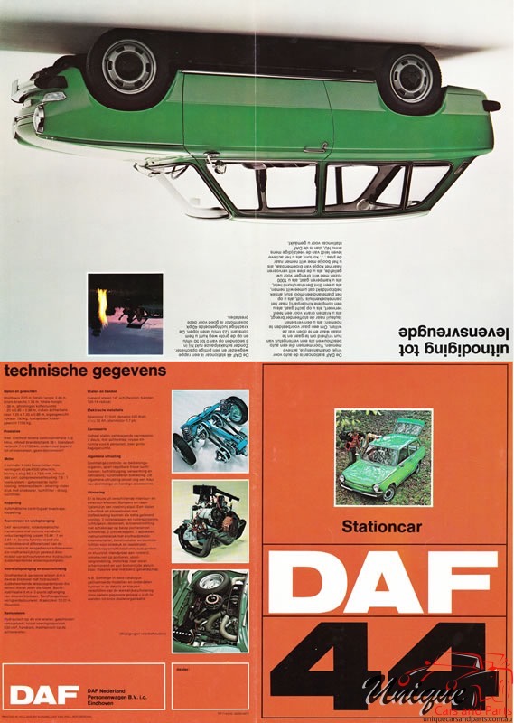 1972 DAF 44 Station Wagon Brochure Page 4